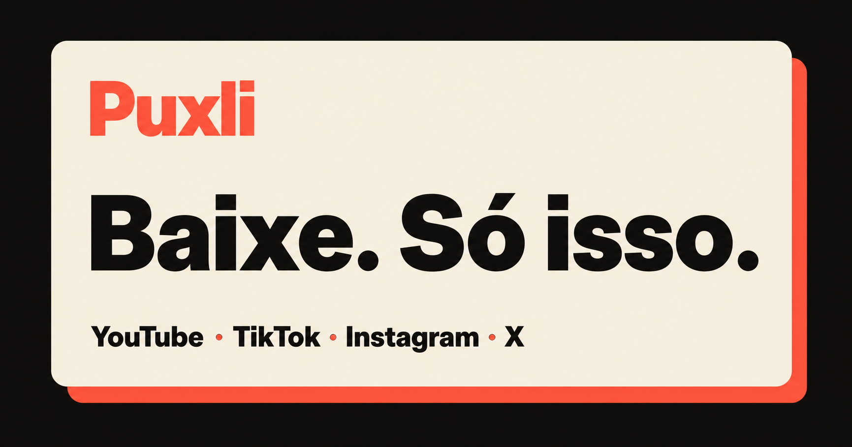 Puxli - A video downloader without ads, accounts, or fake buttons logo